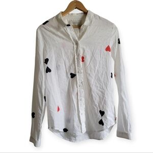 SCOTCH & SODA Womens Love Button Down Shirt Cotton Small